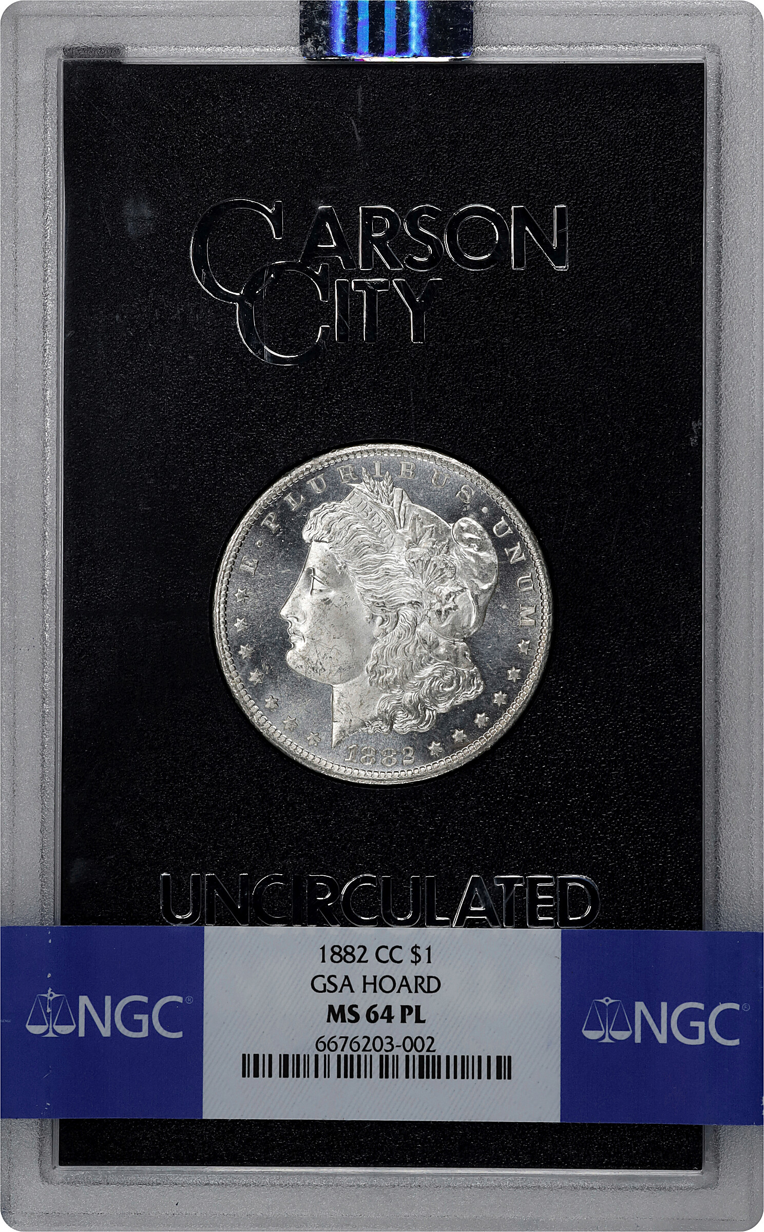 1882-CC $1  GSA Hoard, Hard package MS PL MS60 PL thumbnail 23