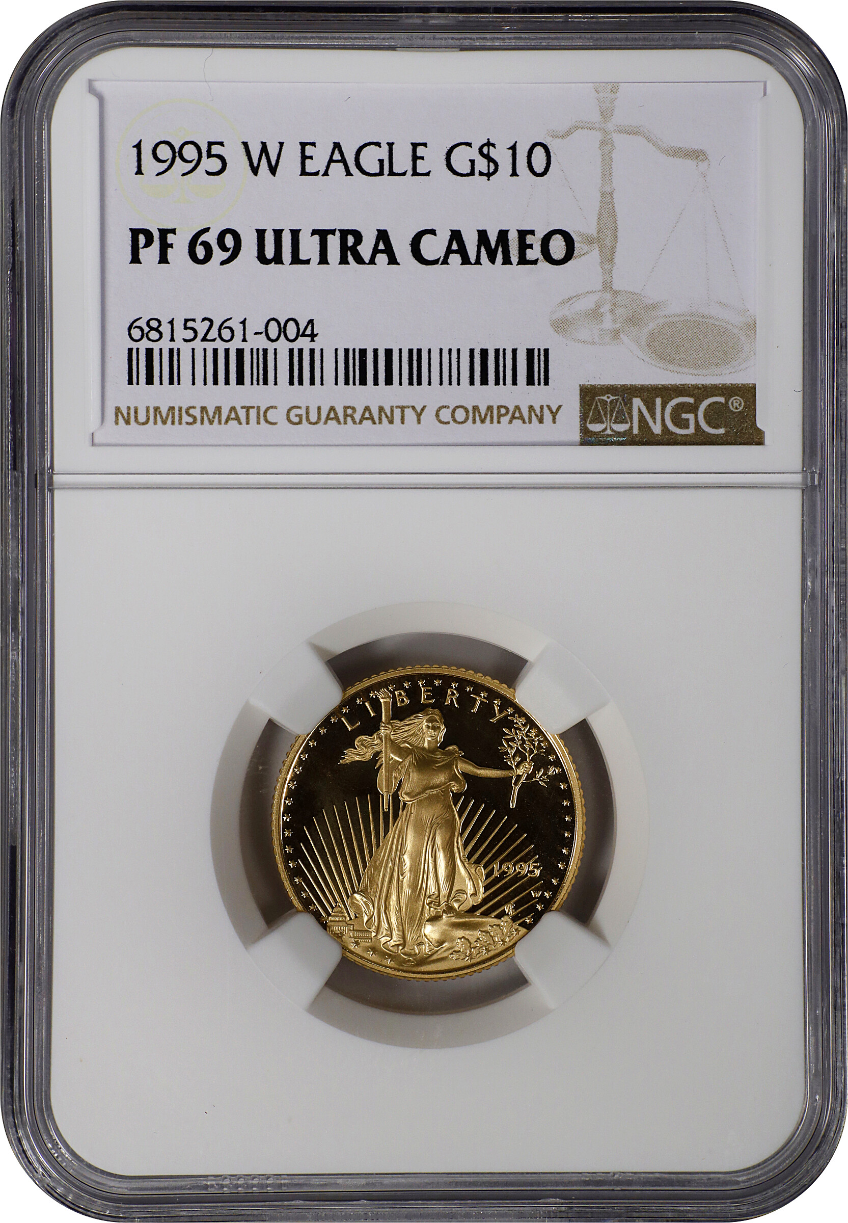 1995-W $10  Gold Eagle PR DCAM PR66 DCAM thumbnail 12