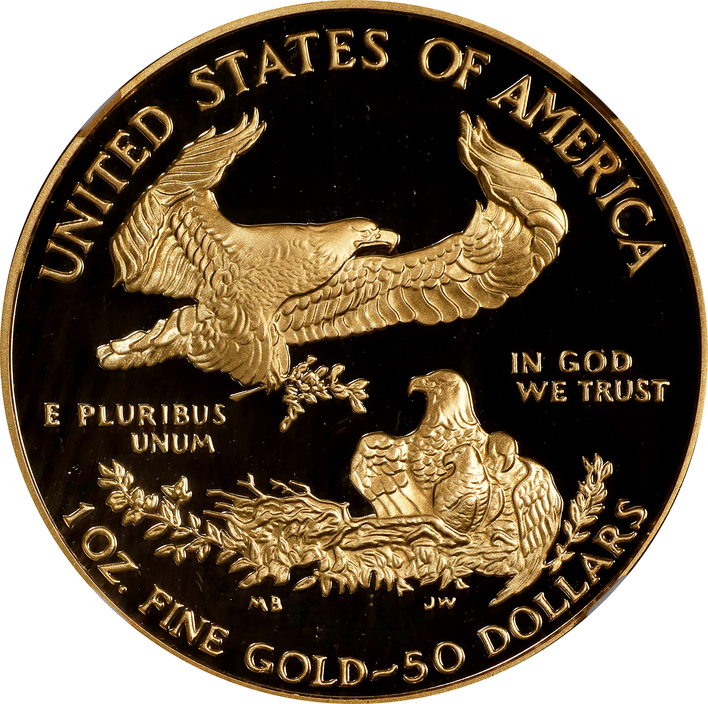 1995-W G$50  Gold Eagle PR DCAM PR65 DCAM thumbnail 8