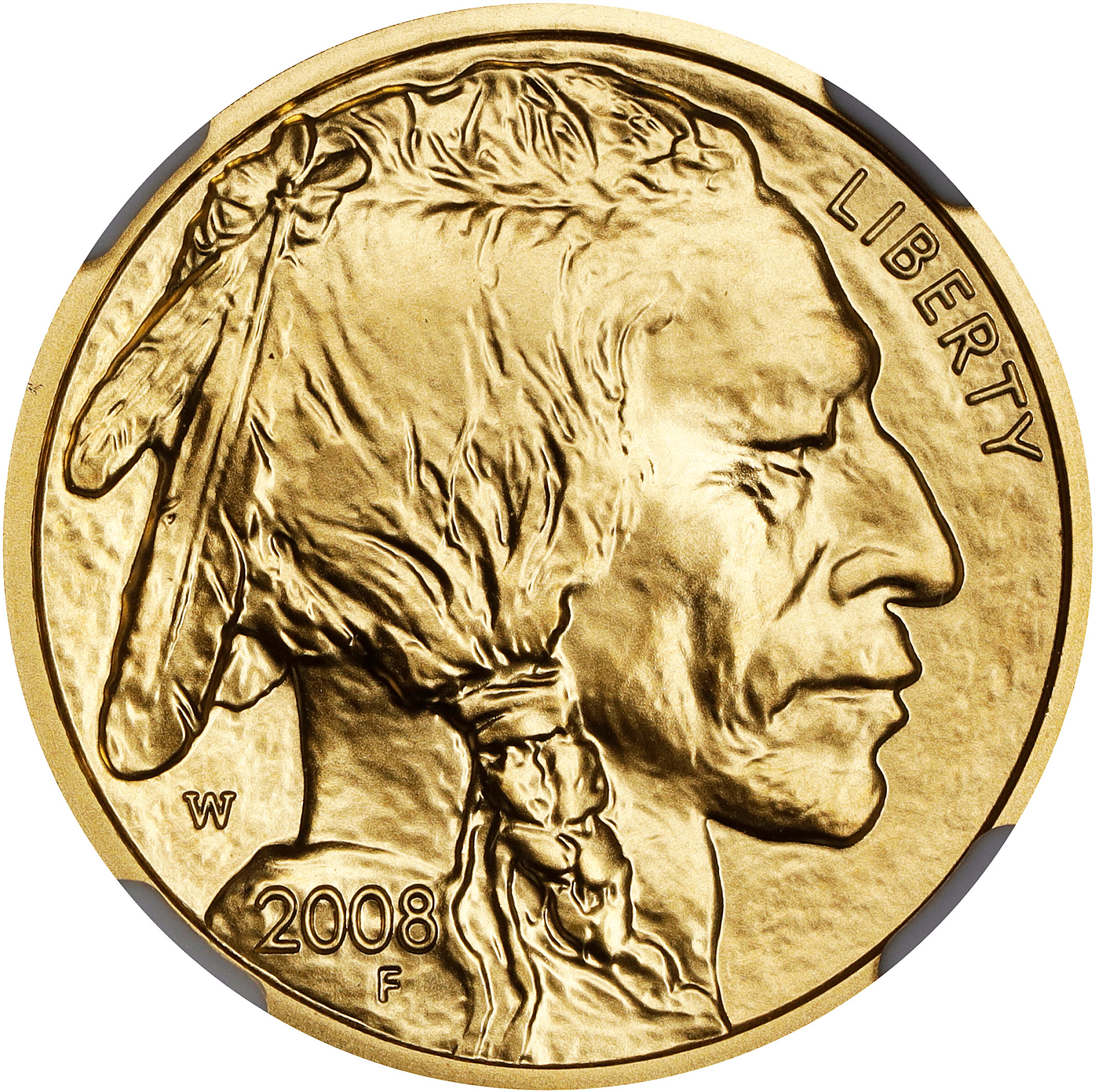 2008-W Quarter-Ounce Gold Buffalo. MS-69 (NGC).