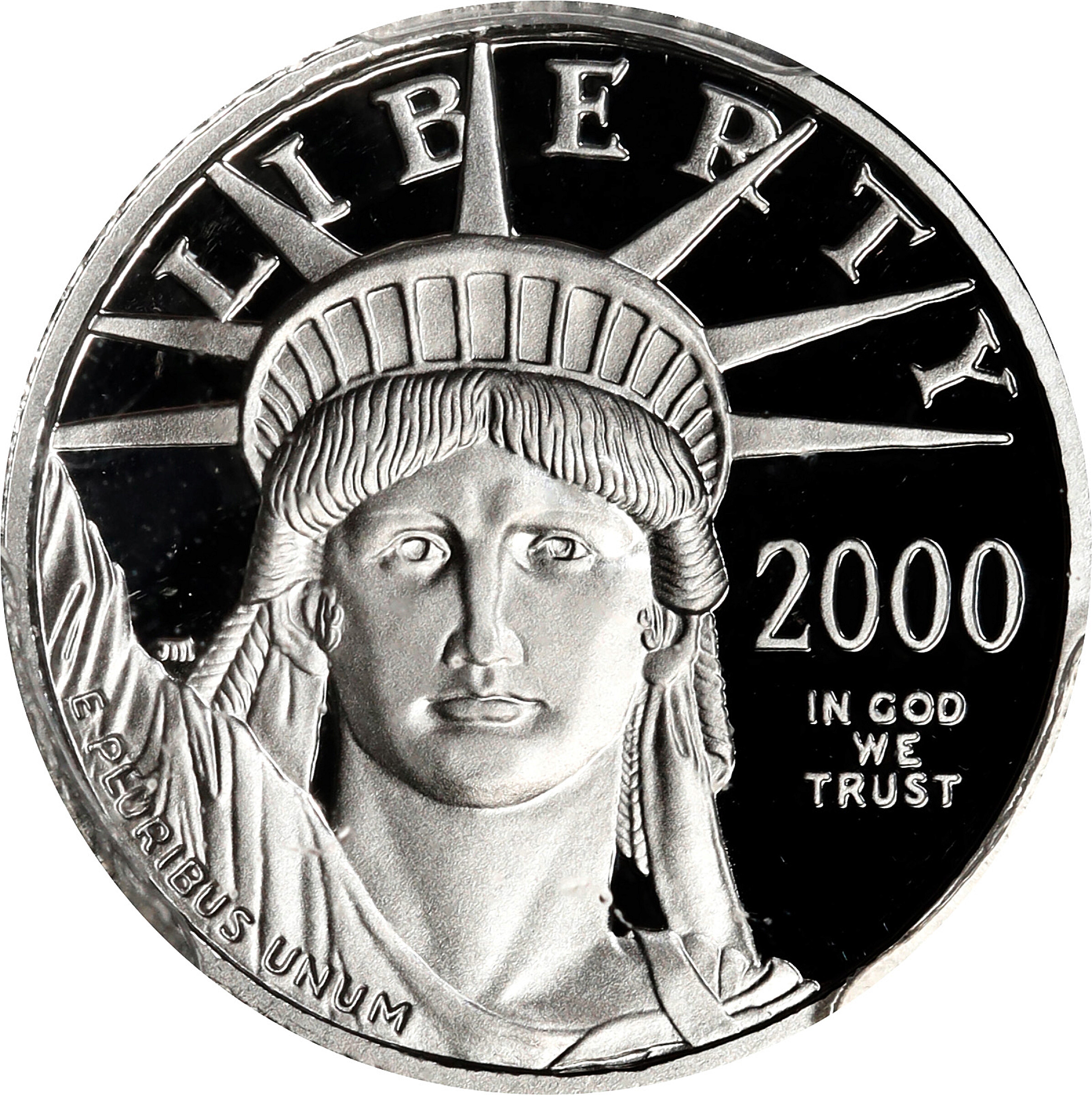 2000-W Tenth-Ounce Platinum Eagle. Proof-70 Deep Cameo (PCGS).