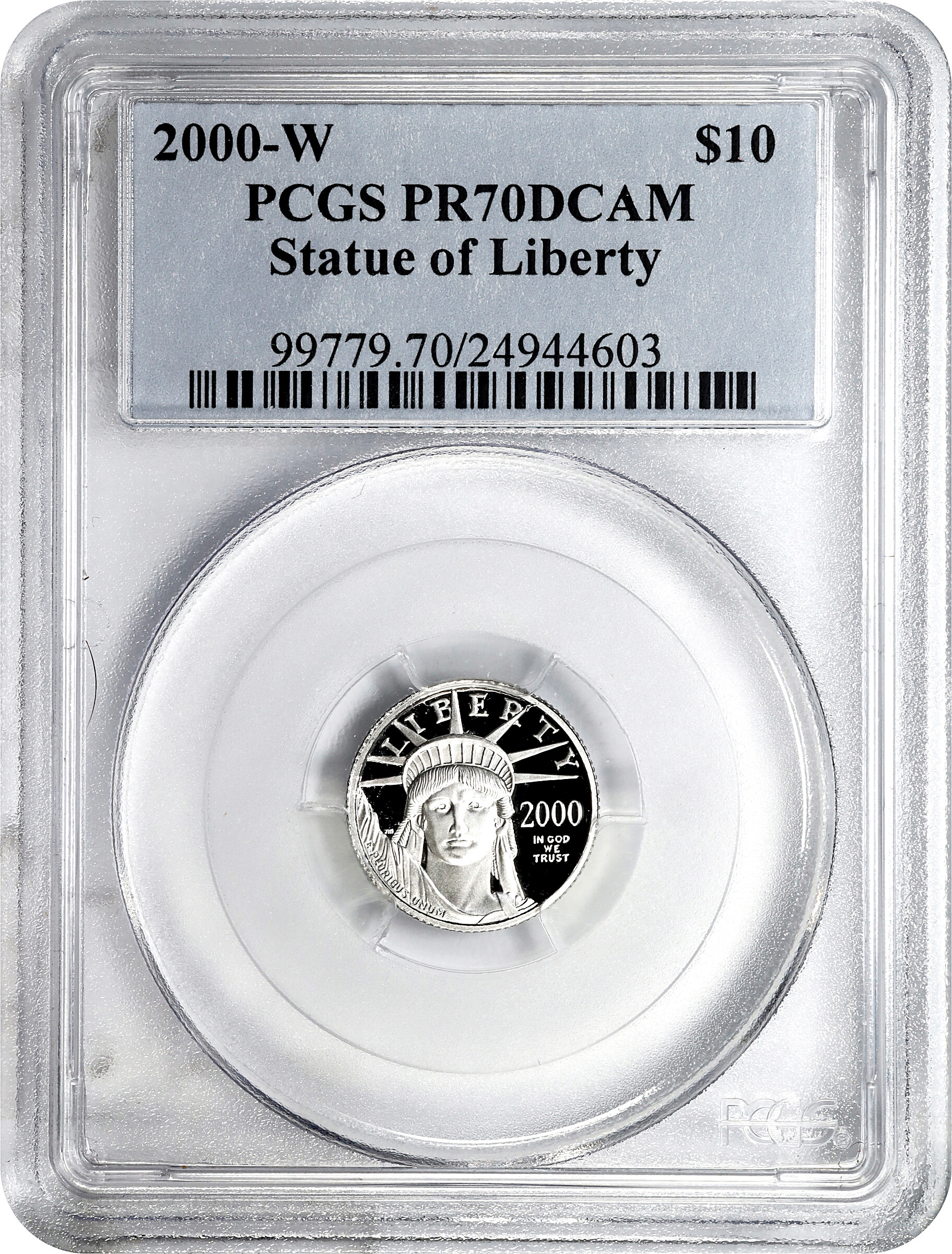 2000-W $10  Platinum Eagle PR DCAM PR70 DCAM thumbnail 13