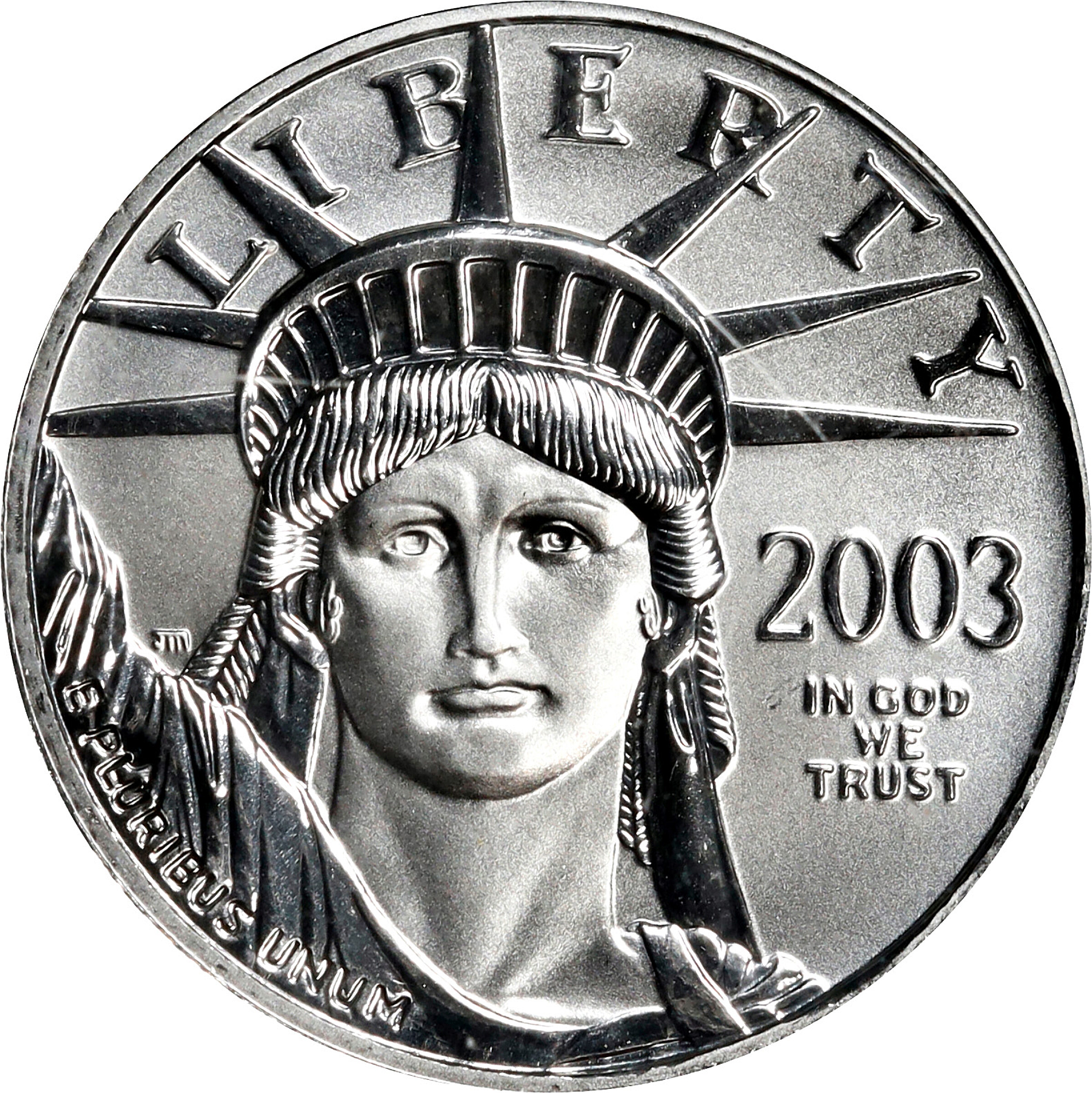 2003 Tenth-Ounce Platinum Eagle. MS-70 (PCGS).