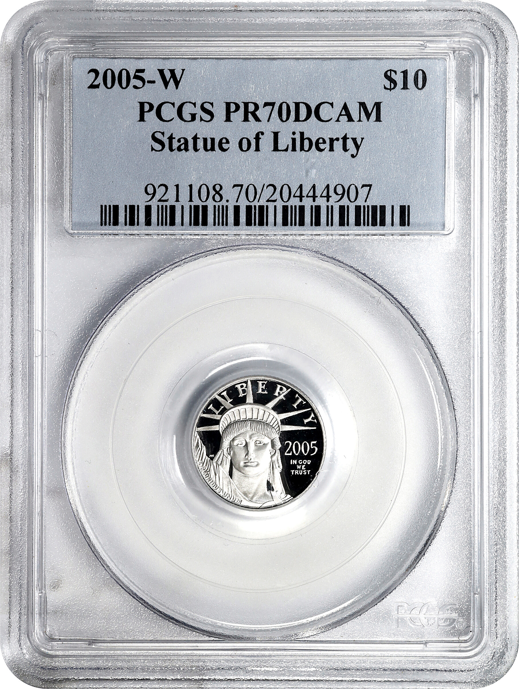 2005-W $10  Platinum Eagle PR DCAM PR70 DCAM thumbnail 7