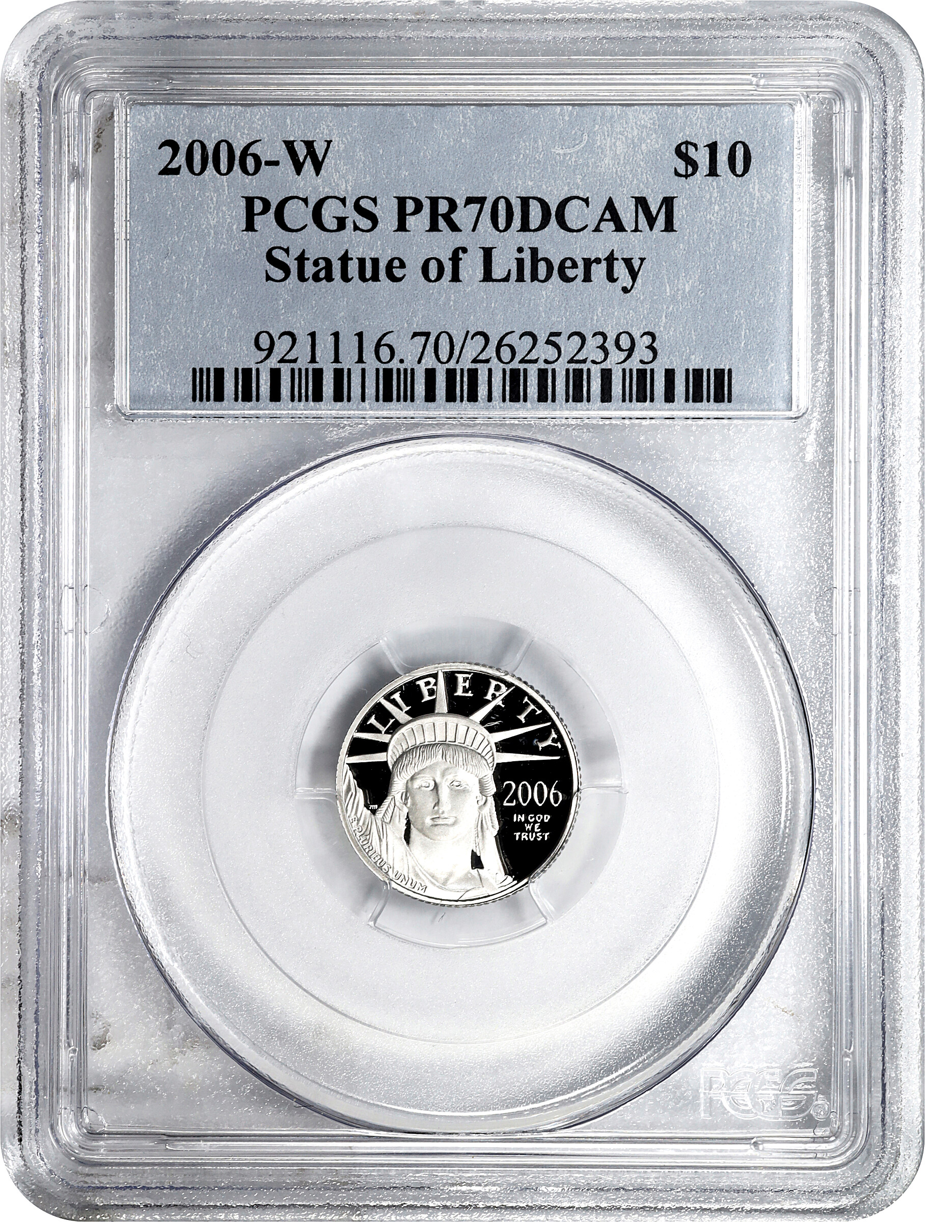 2006-W $10  Platinum Eagle PR DCAM PR70 DCAM thumbnail 5
