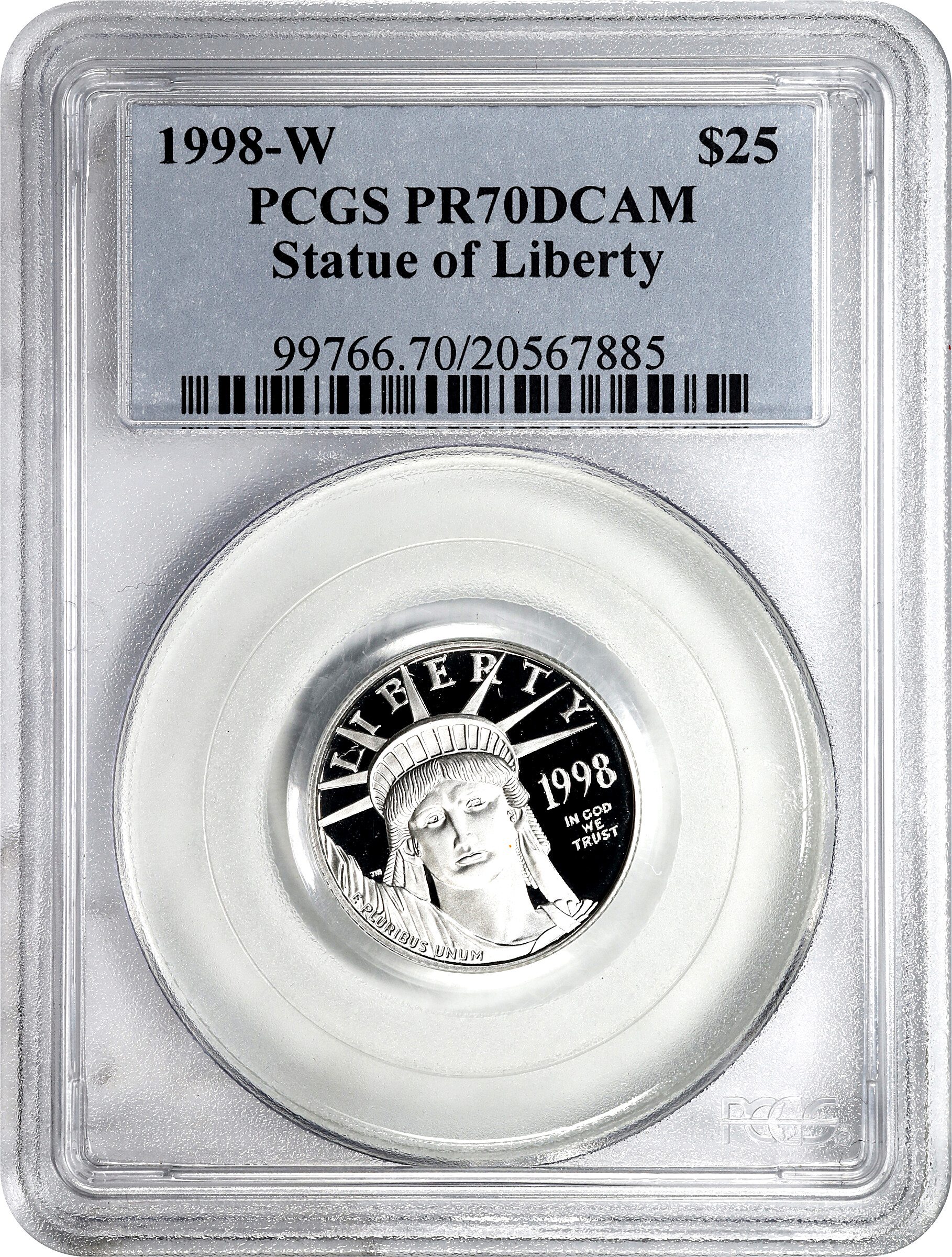 1998-W $25  Platinum Eagle PR DCAM PR70 DCAM thumbnail 19