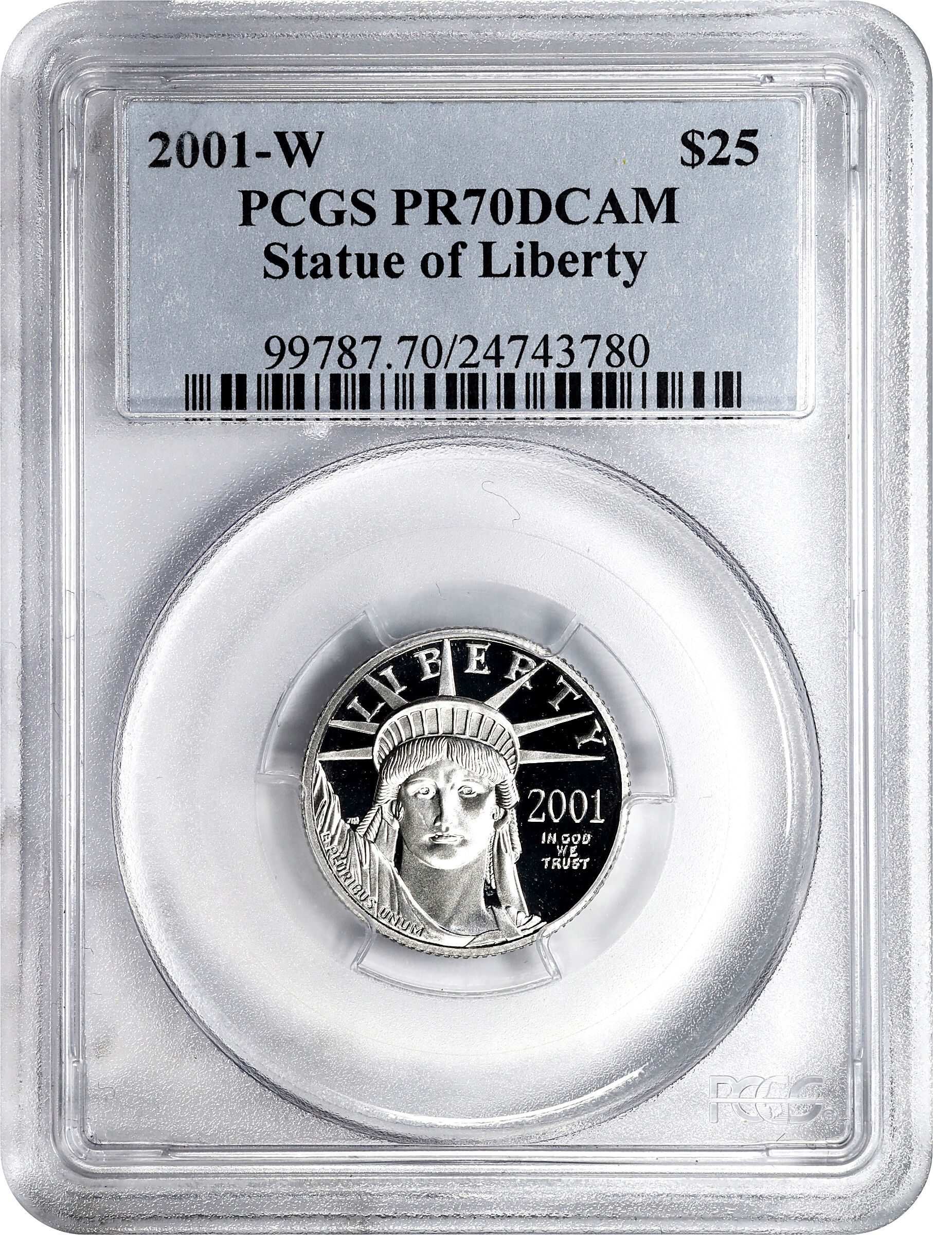 2001-W $25  Platinum Eagle PR DCAM PR70 DCAM thumbnail 19