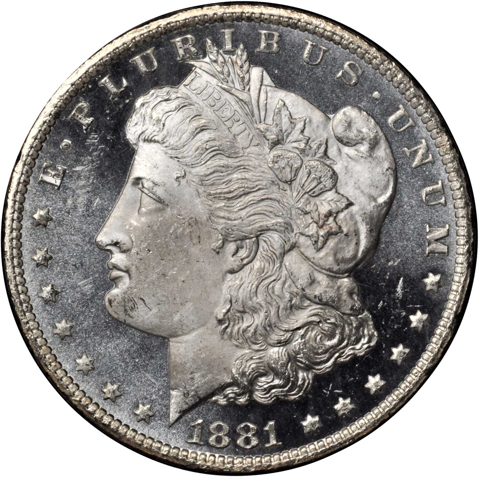 1881-CC GSA Morgan Silver Dollar. MS-65 DPL (NGC).