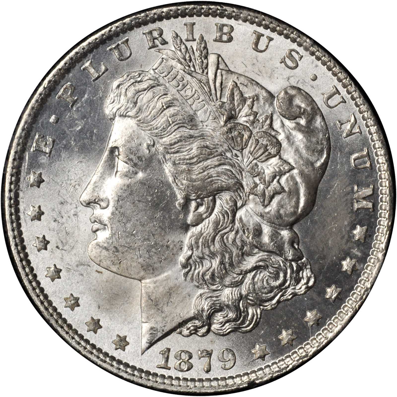 1879 GSA Morgan Silver Dollar. MS-63 (NGC).