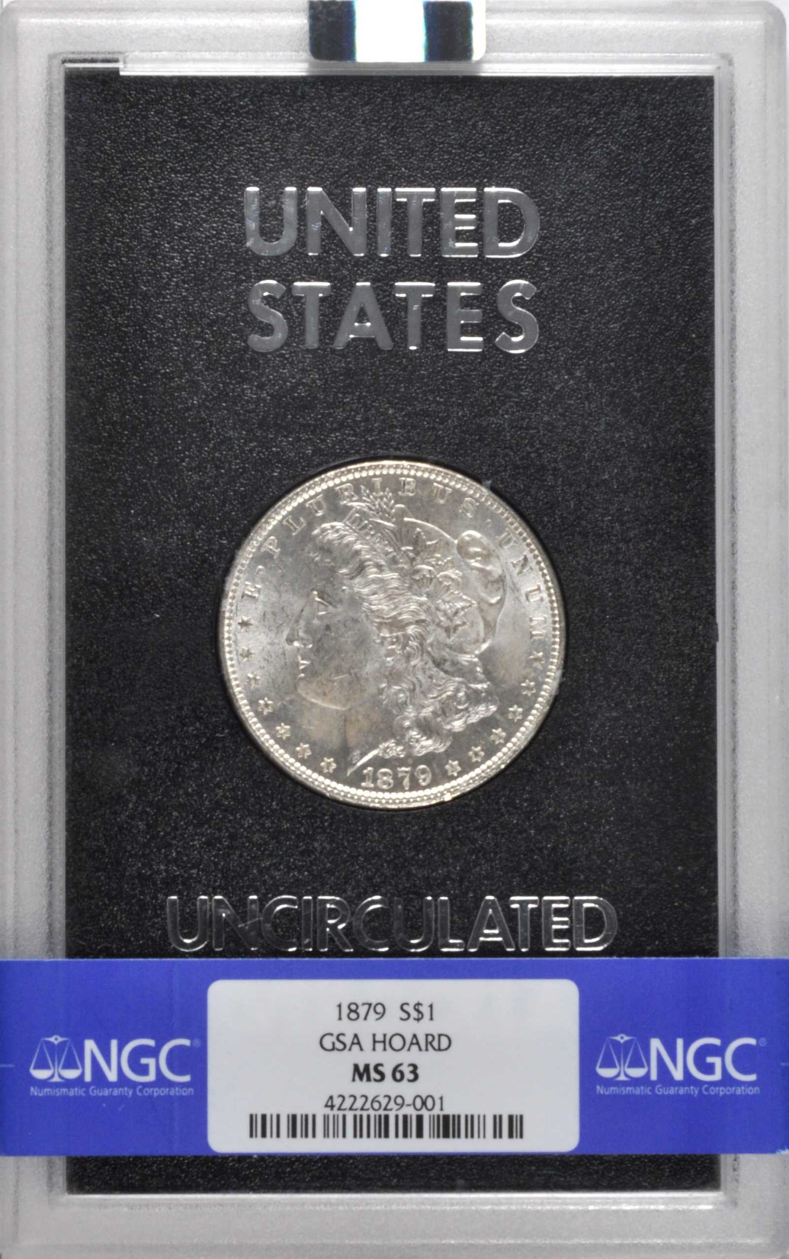 1879 $1  GSA Hoard, Soft Package AU50 thumbnail 21