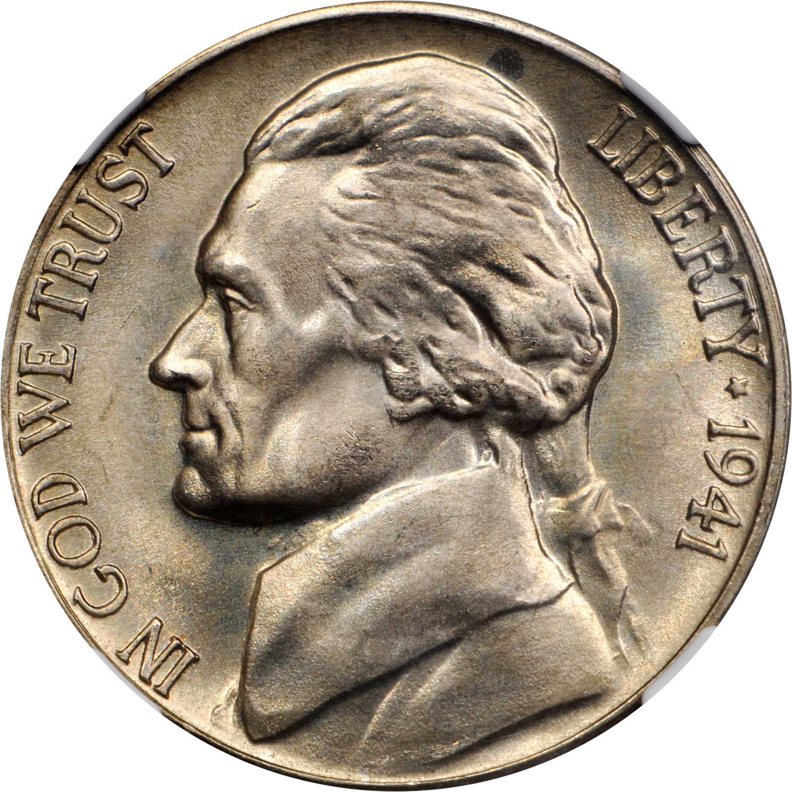 1941 Jefferson Nickel. 5FS. MS-68 (NGC).