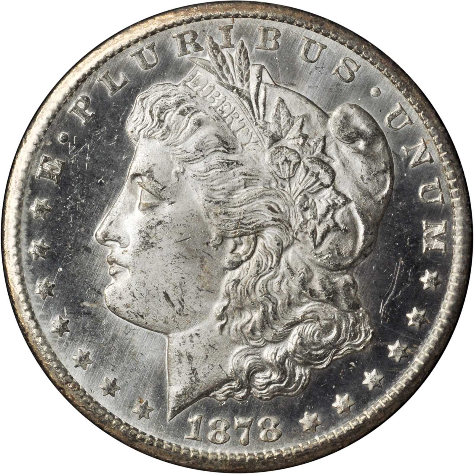 1878-CC GSA Morgan Silver Dollar. MS-64 PL (NGC).