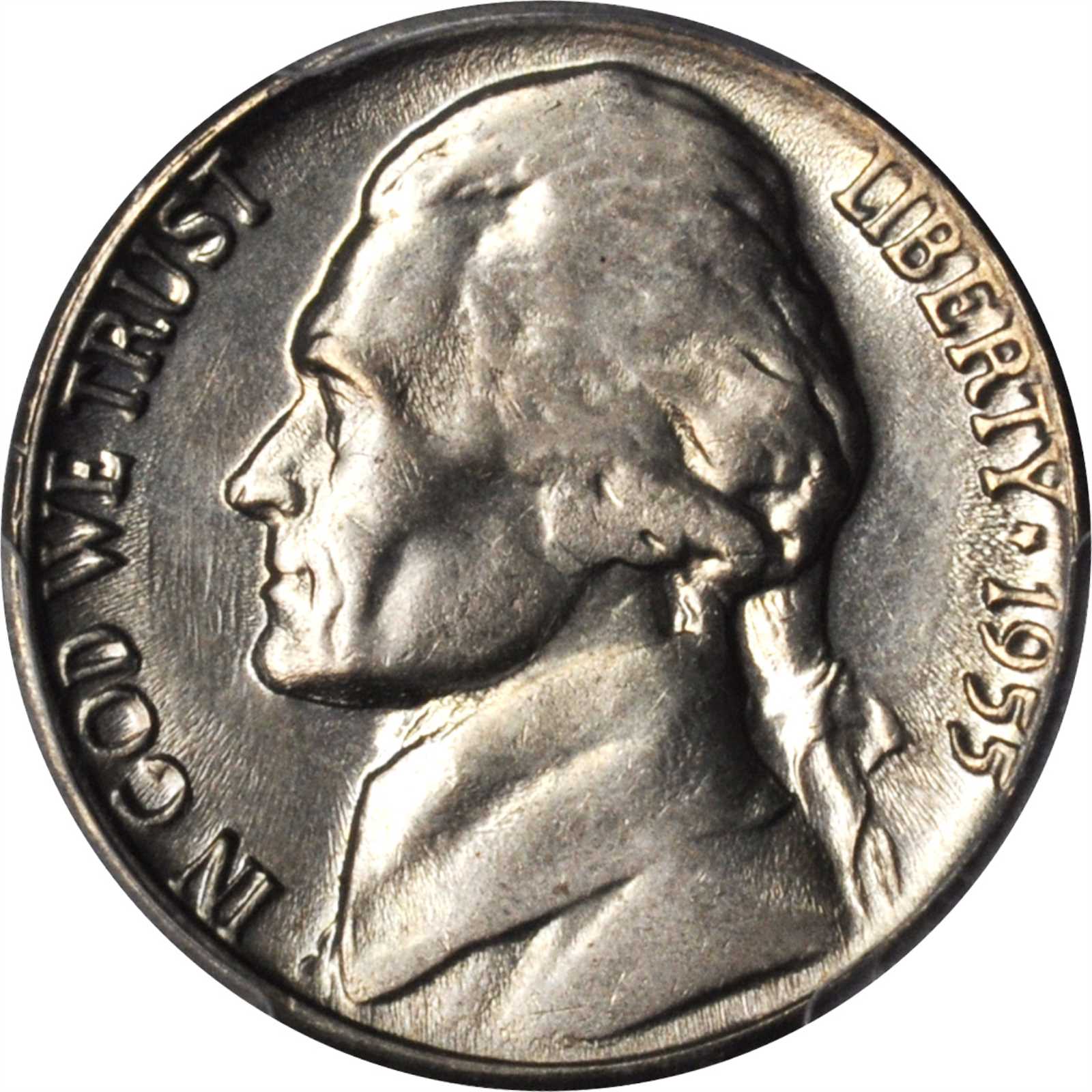 1955-D/S Jefferson Nickel. FS-501. MS-65 (PCGS).