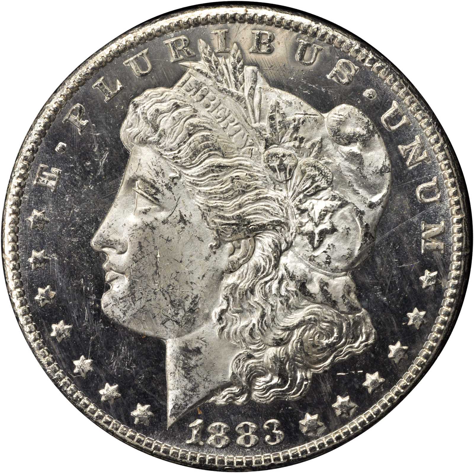 1883-CC GSA Morgan Silver Dollar. MS-62 DPL (NGC).