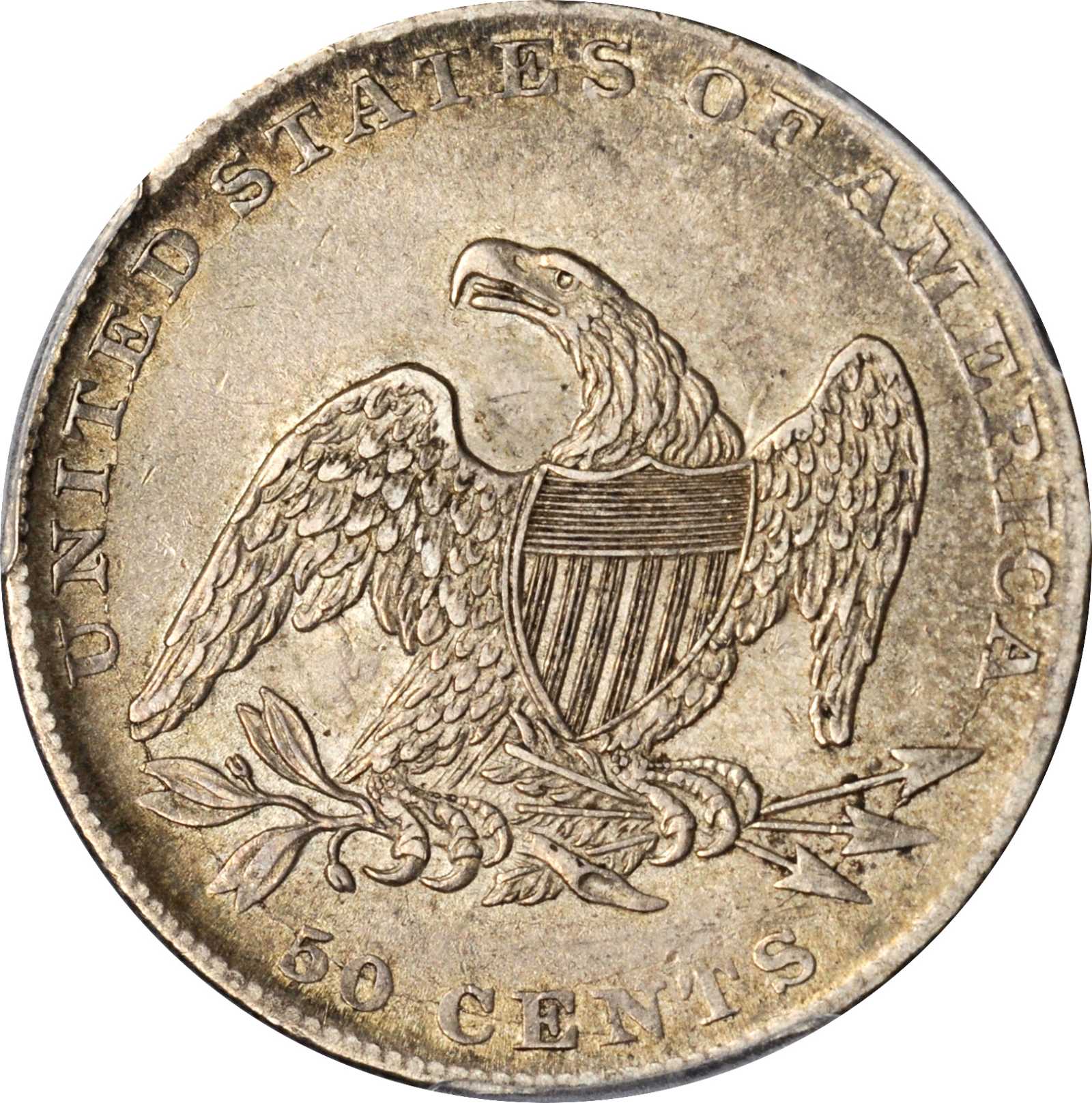 1837 50c Reeded Edge, GR-9 VF30 thumbnail 9