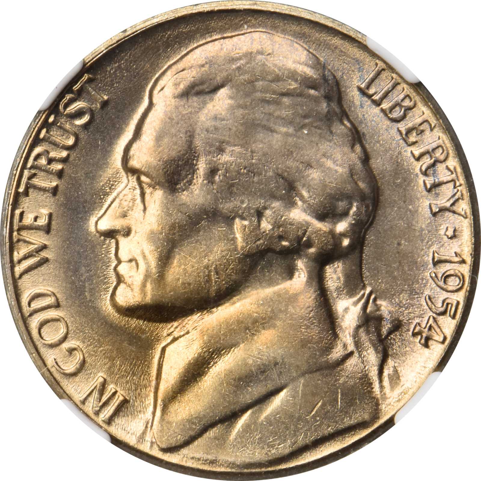 1954-S/D Jefferson Nickel. FS-501. MS-66 (NGC).
