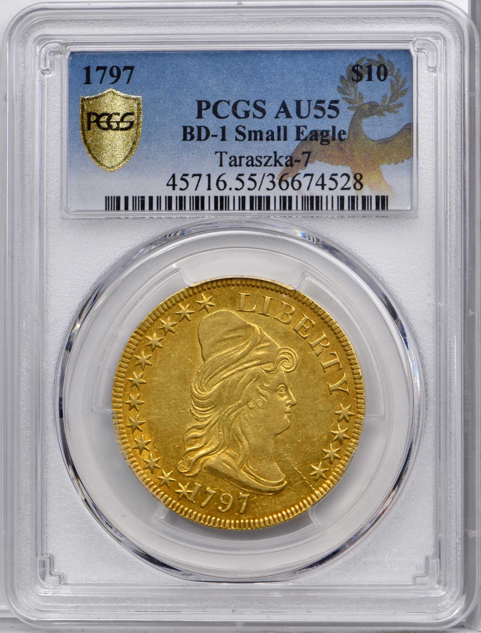1797 $10  Small Eagle, BD-1 F15 thumbnail 6