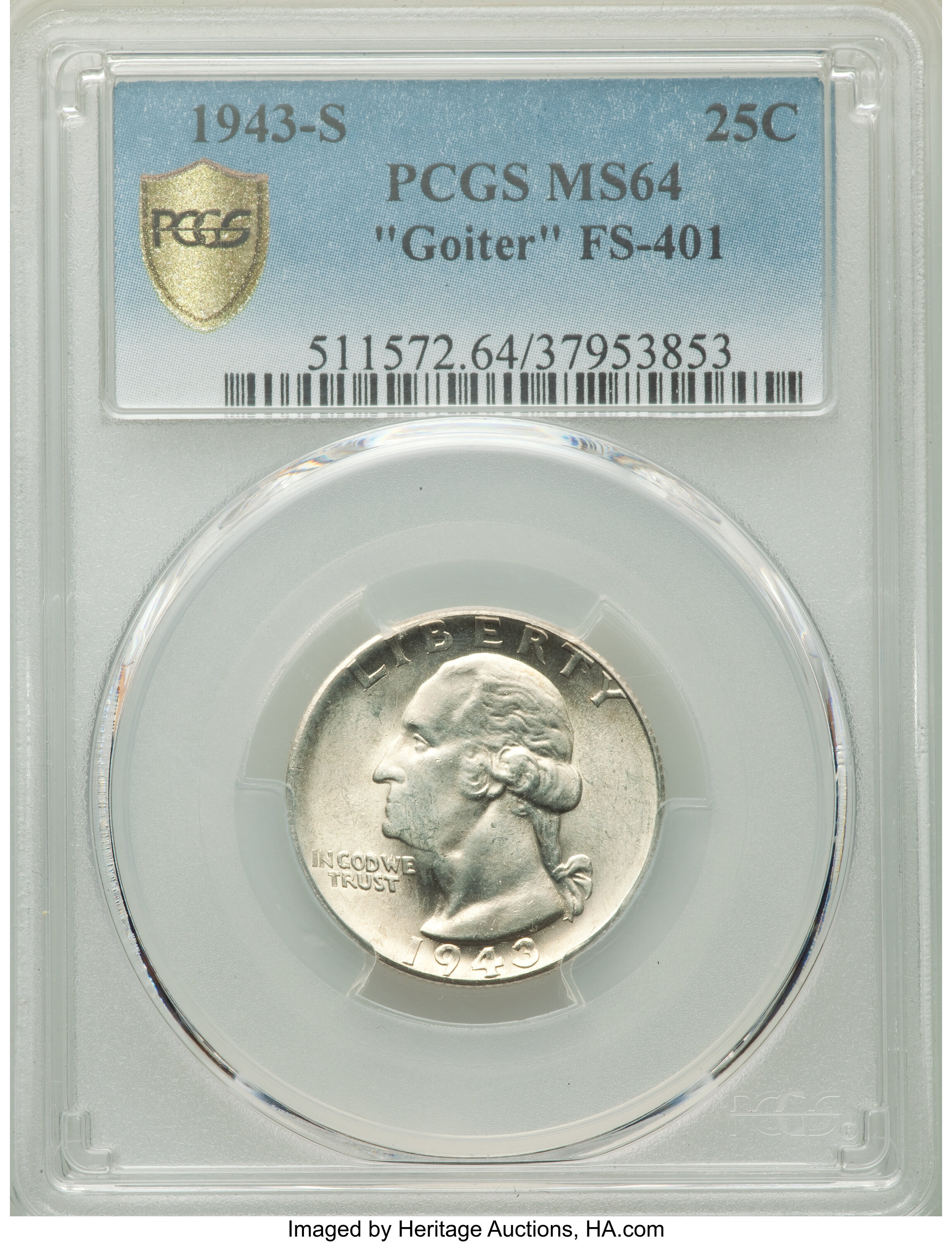 1943-S 25c MS64 thumbnail 9