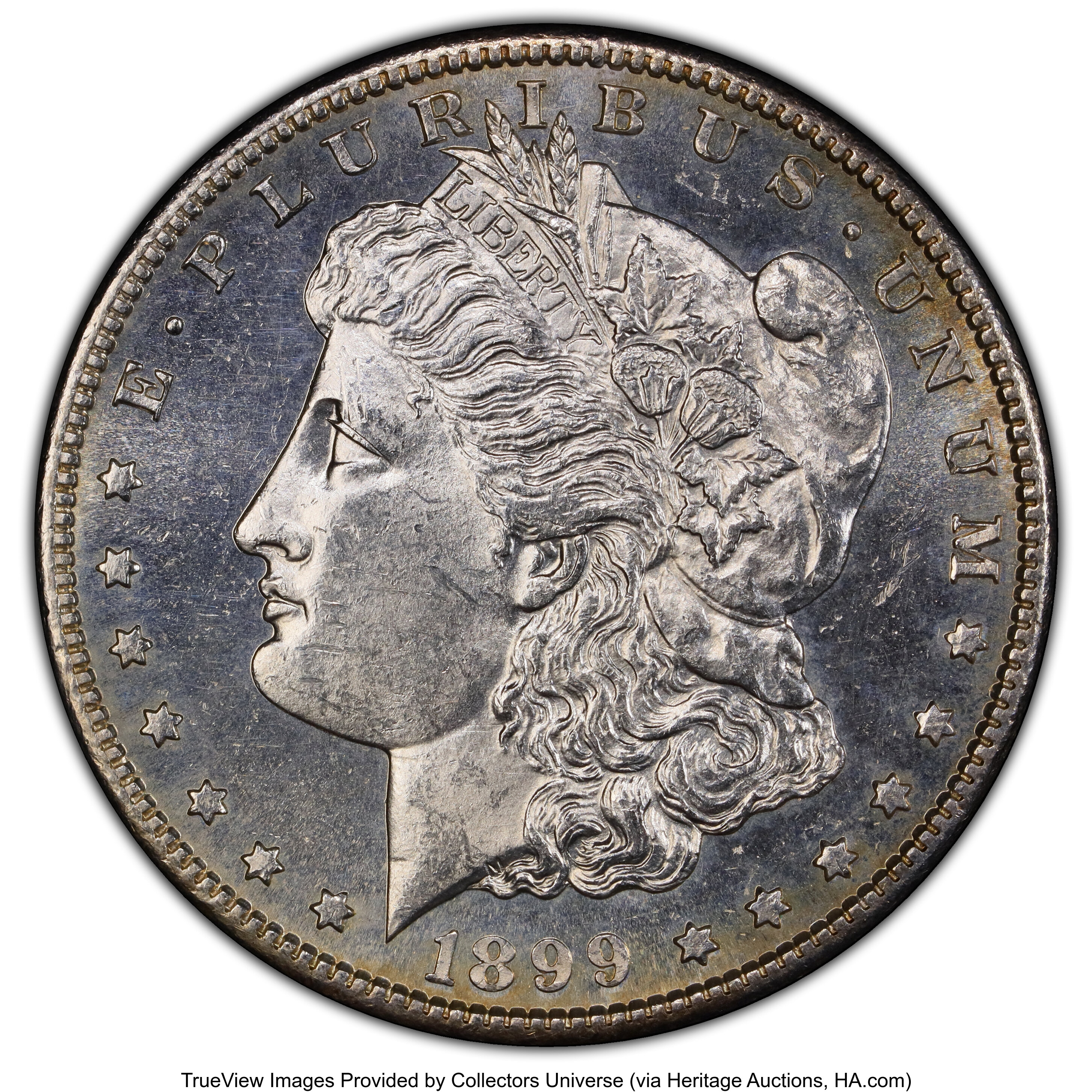 1899-S $1 MS62 Prooflike PCGS. PCGS Population: (27/165 and 0/4+). NGC Census: (12/113 and 1/0+). CDN: $775 Whsle. Bid for ...