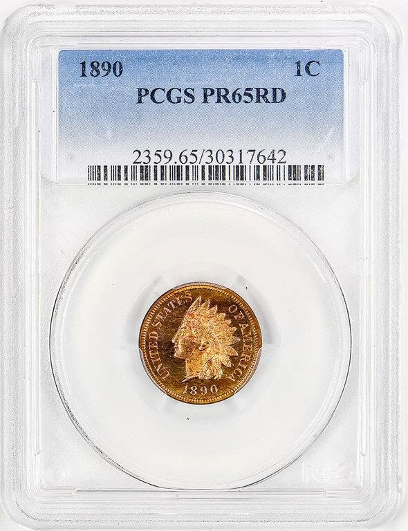 1890 1c PR RD PR65 RD thumbnail 9