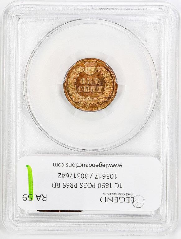 1890 1c PR RD PR65 RD thumbnail 10