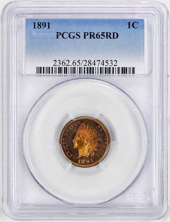 1891 1c PR RD PR65 RD thumbnail 3