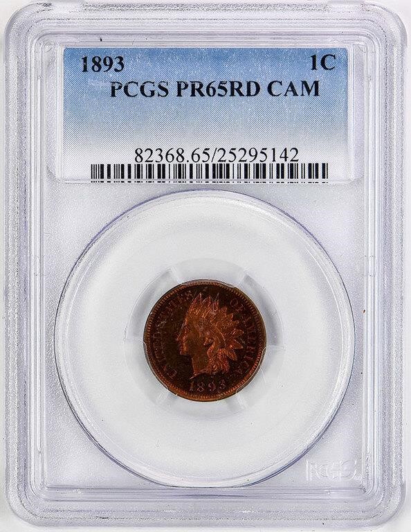 1893 1c PR RD CAM PR64 RD CAM CAC thumbnail 3