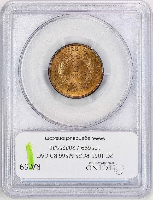 1865 2c MS RD MS66 RD thumbnail 14