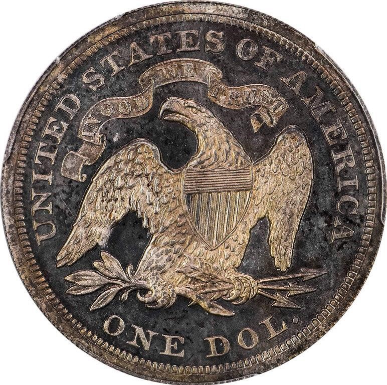 1870 $1 PR63 CAC thumbnail 2