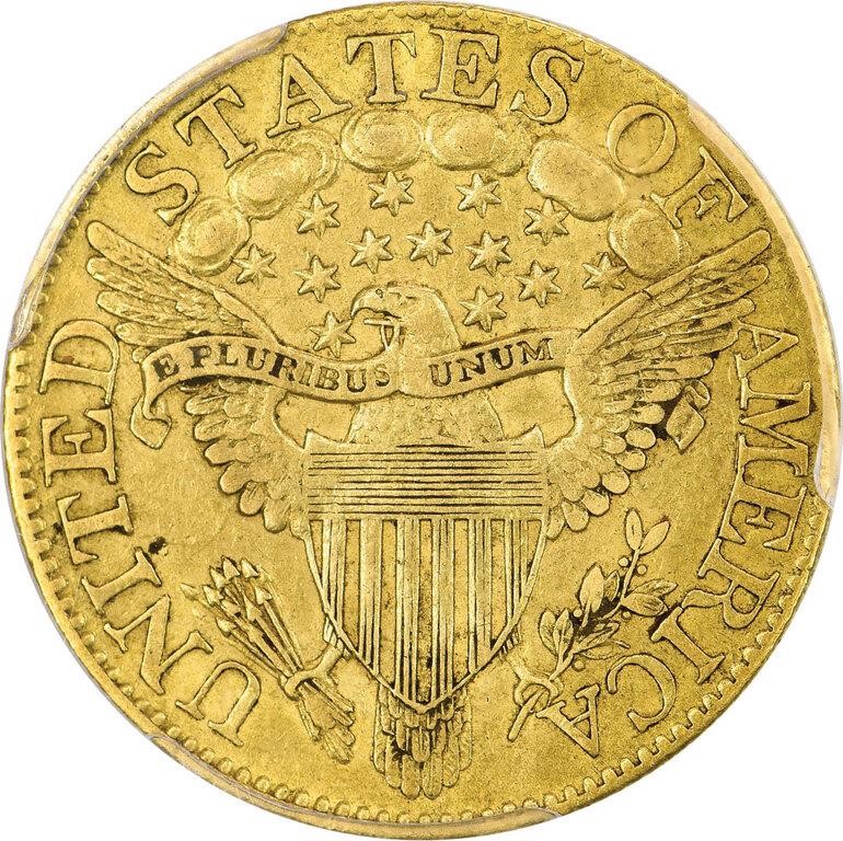 1806 $5  Knob 6, 7x6 Stars XF45 thumbnail 2