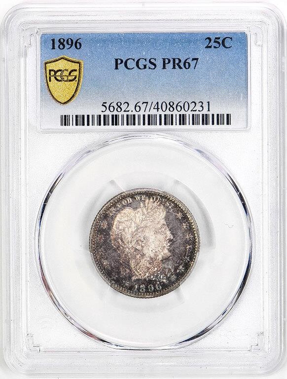 1896 25c PR67 CAC thumbnail 3