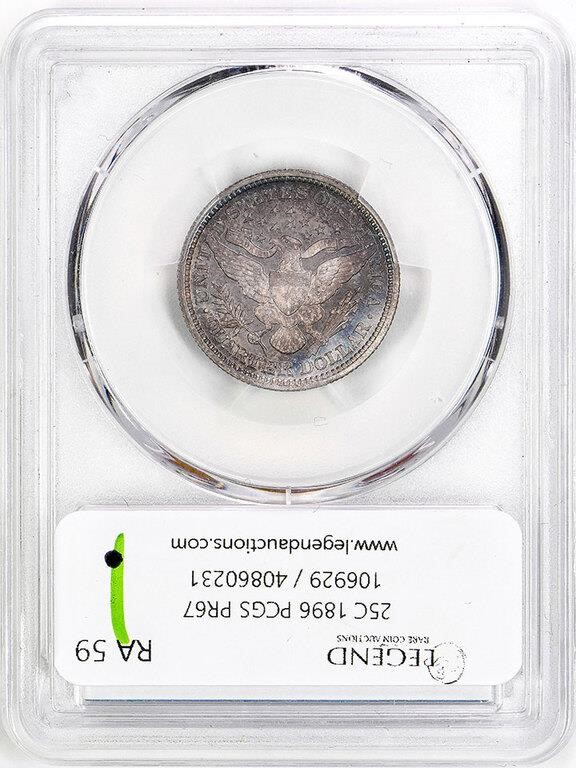 1896 25c PR67 CAC thumbnail 4