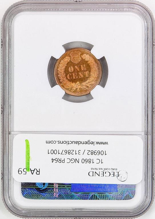 1860 1c PR64 CAC thumbnail 10