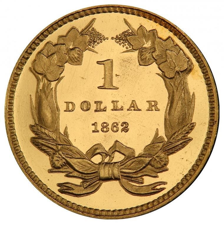 1862 G$1 PR DCAM PR64 DCAM CAC thumbnail 2