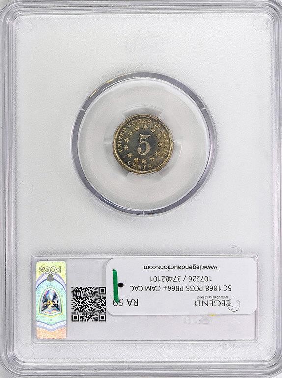 1868 5c PR CAM PR66 CAM thumbnail 15