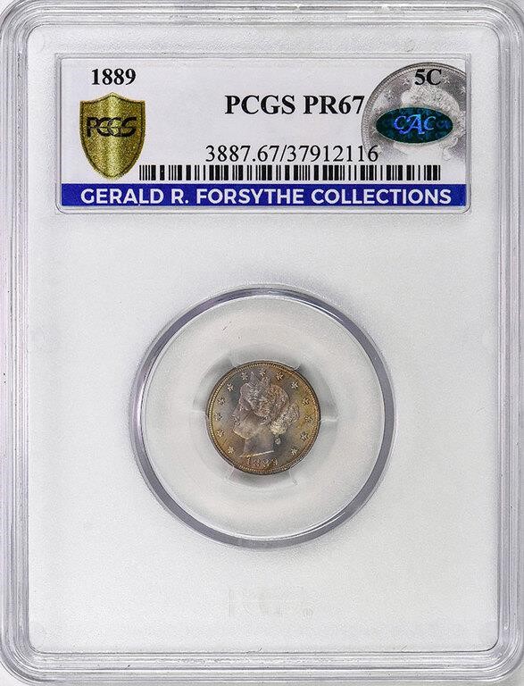 1889 5c PR67 CAC thumbnail 4