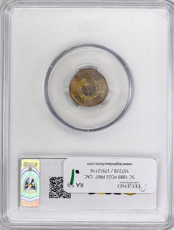 1889 5c PR67 CAC thumbnail 5