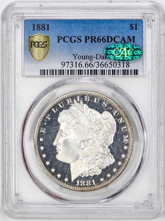 1881 $1  PR DCAM PR66 DCAM CAC thumbnail 3