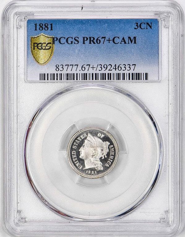1881 3cN PR CAM PR67 CAM CAC thumbnail 13
