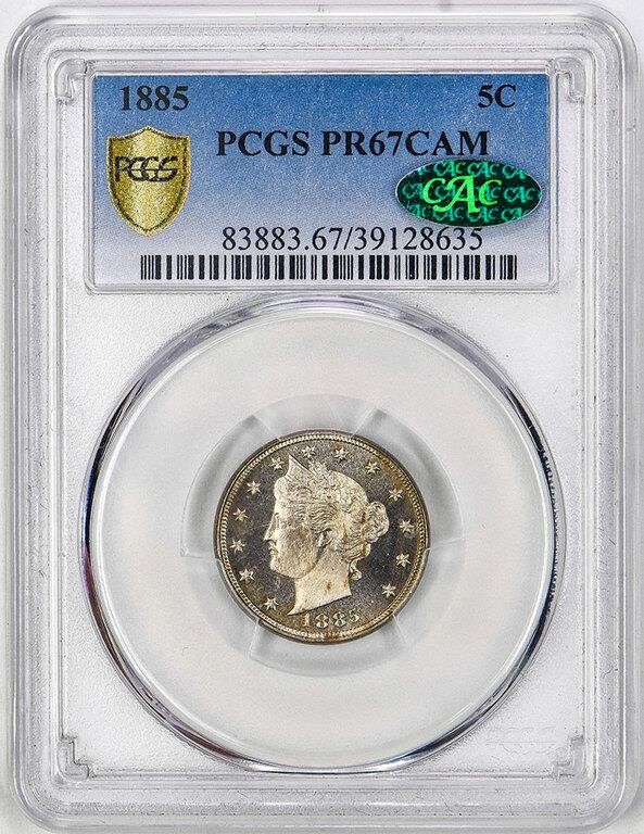 1885 5c PR CAM PR67 CAM thumbnail 6
