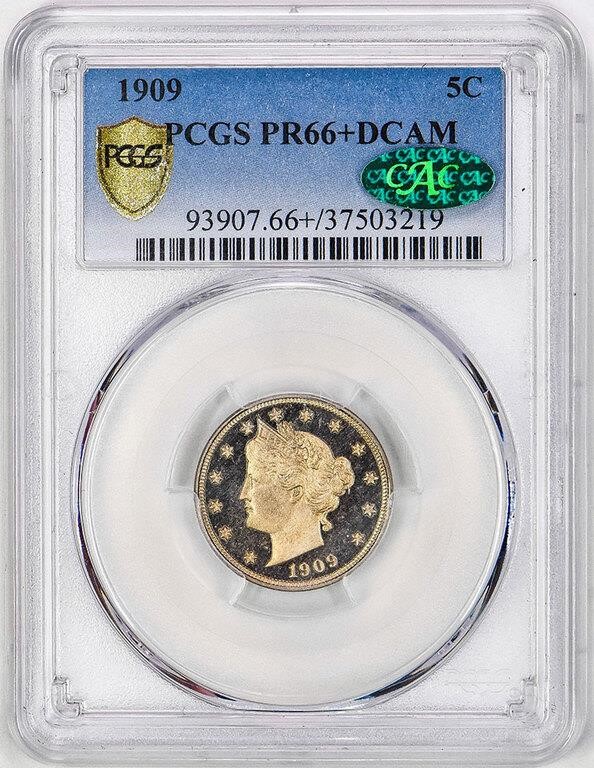 1909 5c PR DCAM PR63 DCAM CAC thumbnail 17