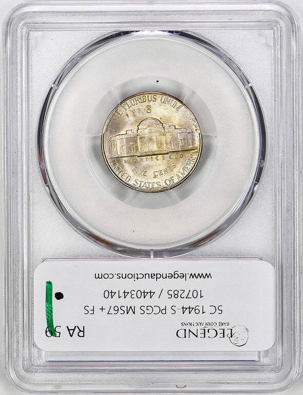1944-S 5c Silver MS FS MS67 FS thumbnail 5