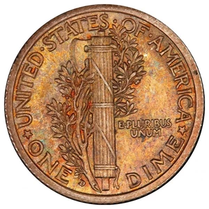 image for: 10C 1916-D PCGS MS65