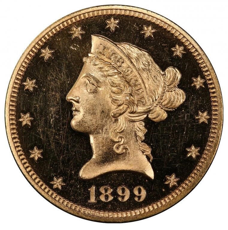 $10 1899 PCGS PR63 CAM CAC