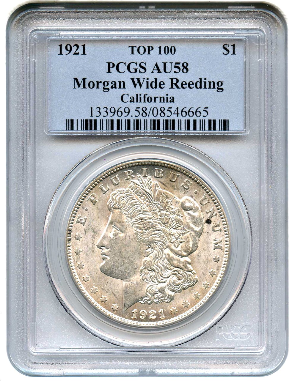 1921 $1  Morgan, Infrequent Reeding, VAM-4 F15 thumbnail 5