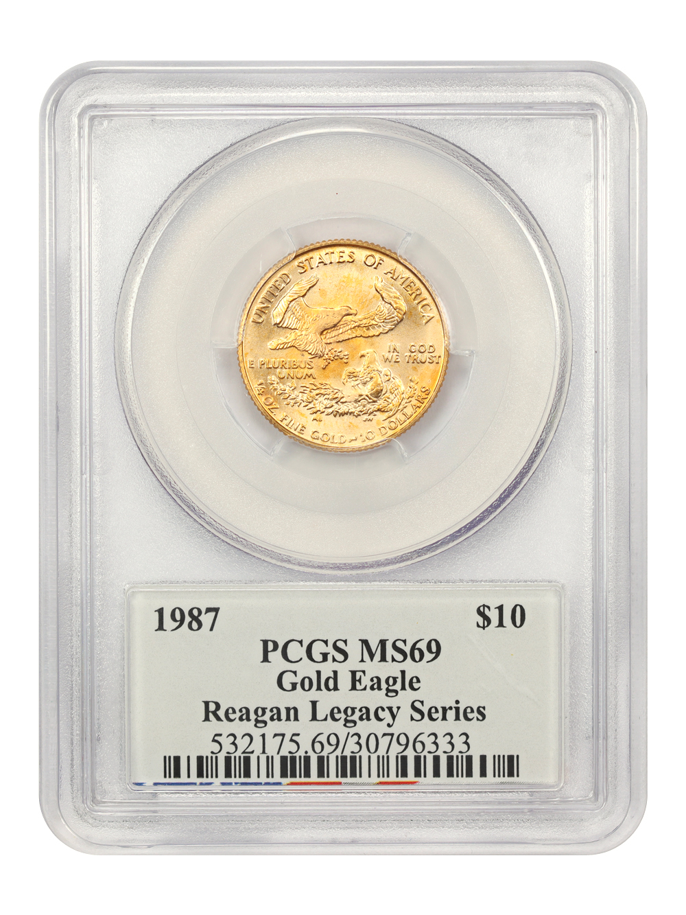 1987 $10  Gold Eagle MS69 thumbnail 16