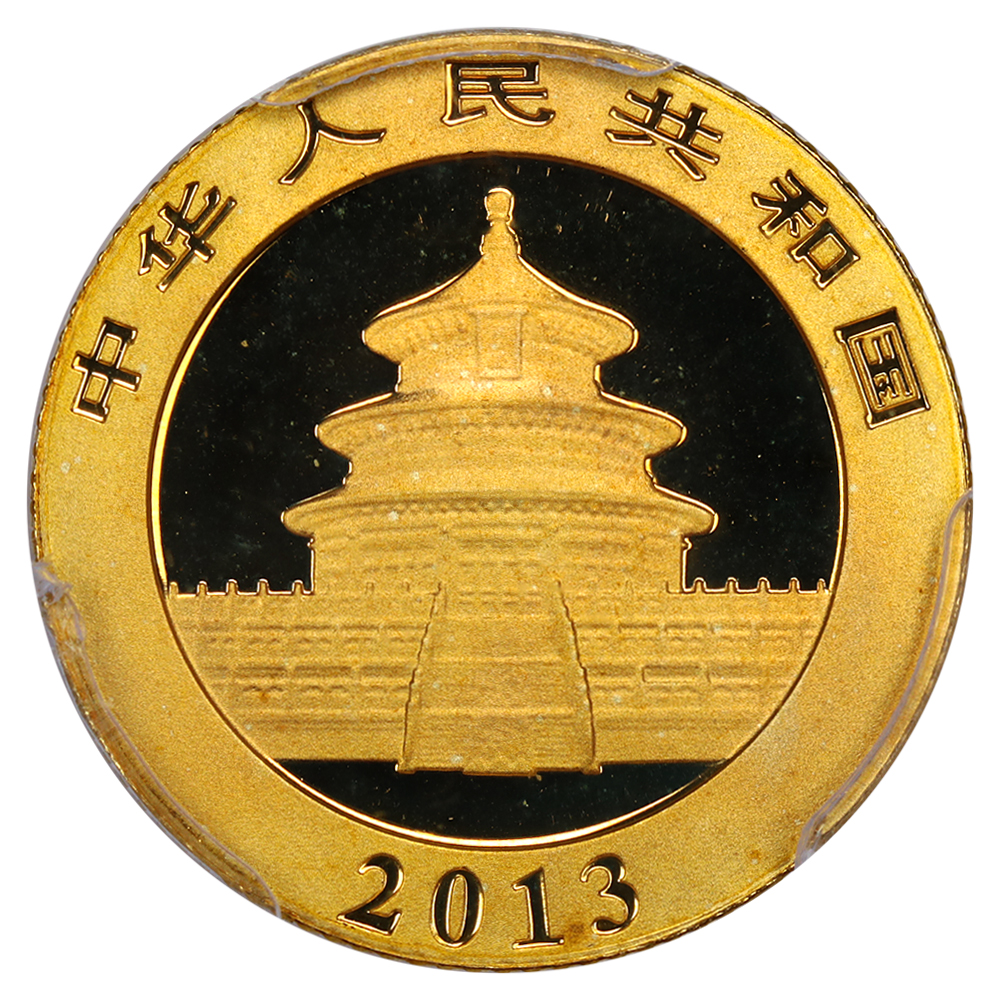 2013 G50Y 1/10oz Gold, Panda MS (PAN582A) OGP thumbnail 2