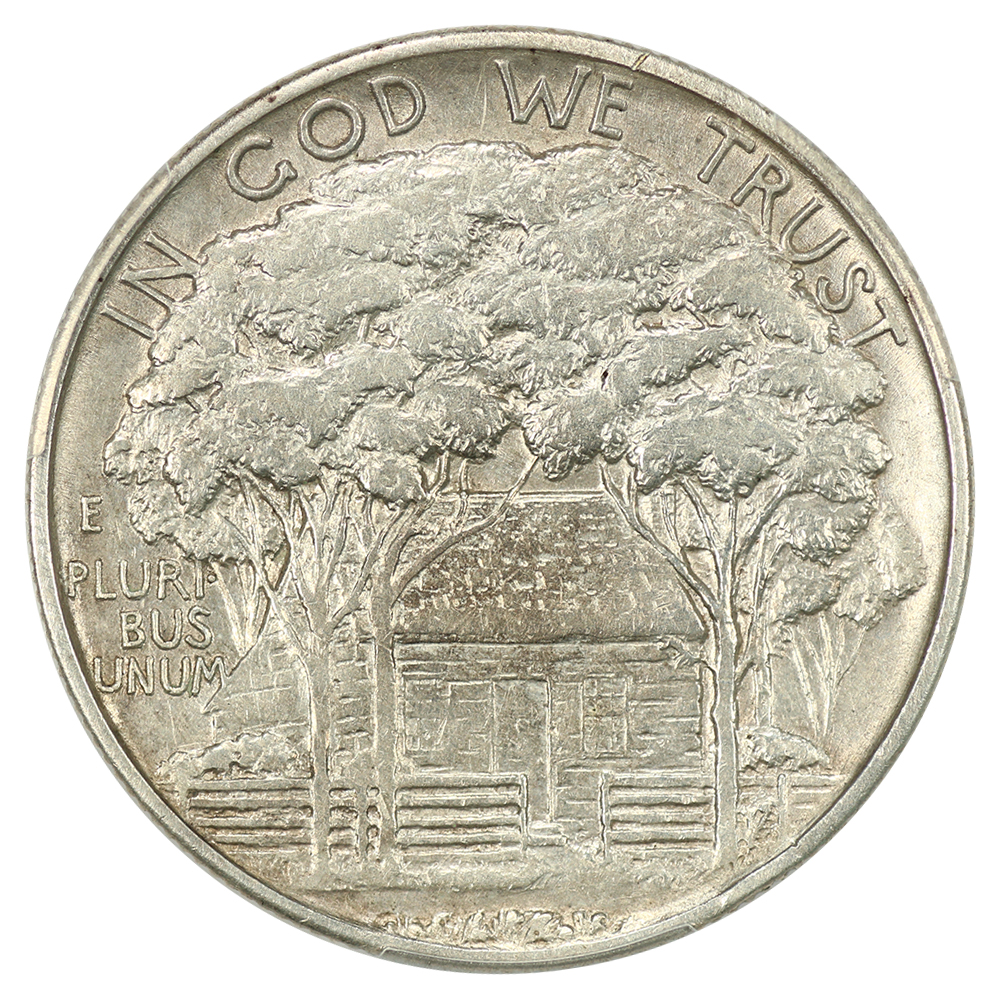 1922 50c Grant Memorial, without Star AU50 thumbnail 2