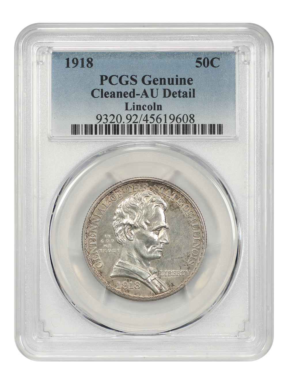 1918 50c Lincoln - Illinois VF30 thumbnail 7