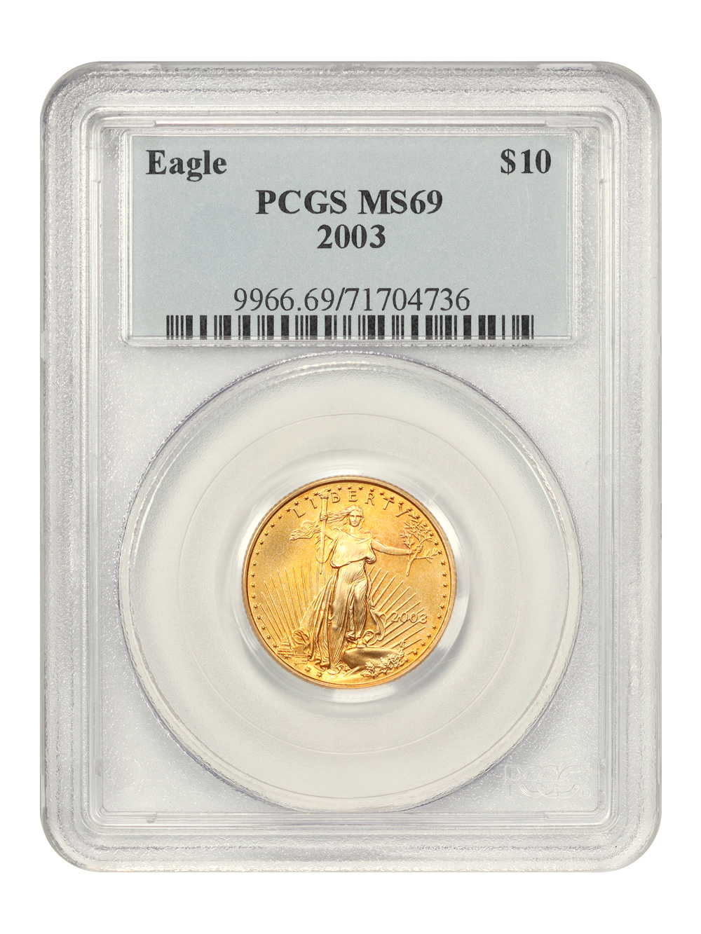 2003 $10  Gold Eagle MS64 thumbnail 3